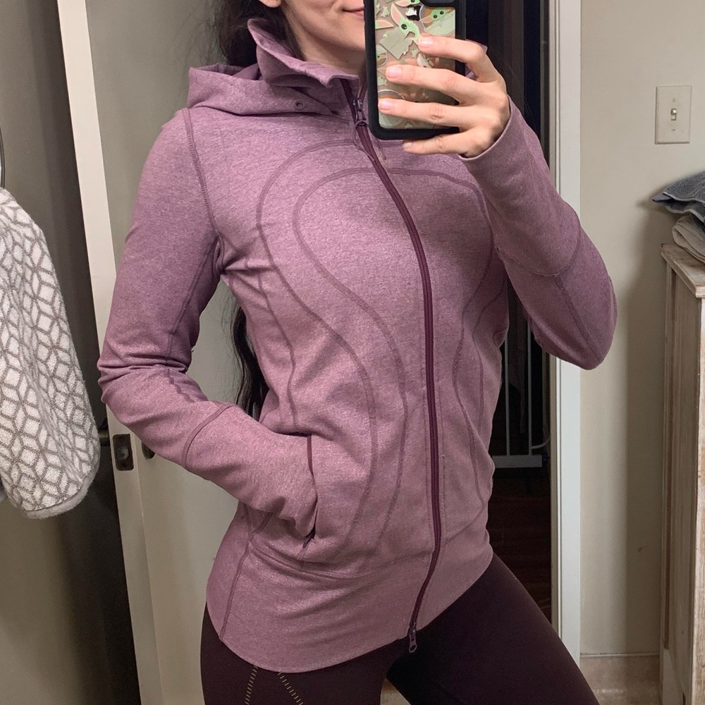 Lululemon Athletica Mauve Full-Zip Hoodie